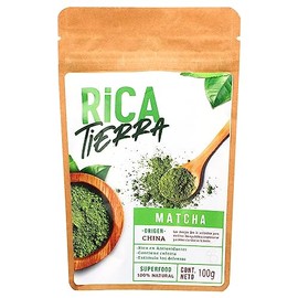 Te Matcha culinario en polvo Rica Tierra de 100 grs.                                                                                                  