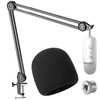 Blue Yeti Boom Arm Mic Stand with Pop Filter -