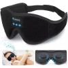 수면안대 수면 헤드폰용 마스크 블루투스 3D 아이 음악 재생 HD 스피커 헤드폰 [Black] Bluetooth 3D Eye Mask with Sleep Headphones, Music Playback HD Speakers [Black]