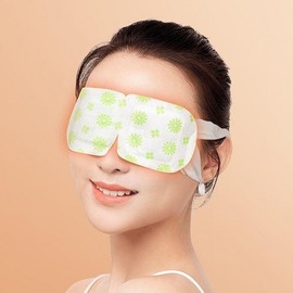 Steam eye mask, disposable eye pack, heated eye patch Fever chamomile scent (pack of 10)