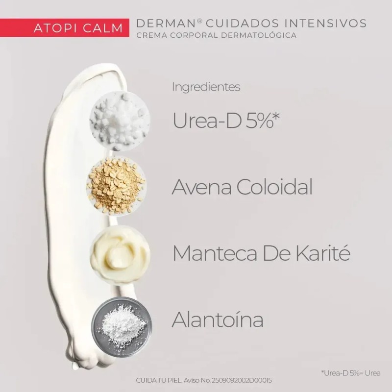 Crema Corporal Cuidados Intensivos Atopi Calm 300g Derman