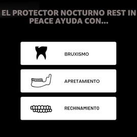 Guardia Nocturna Rest in Peace - Paquete de Dos Protectores Bucales Moldeables para Rechinar de Dientes, Apretar y Bruxismo (Transparente) | Protector