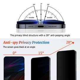3 Pack Galaxy S24/S25 Privacy Anti spy Screen Protector, ,9H Hardness Tempered Glass,Anti-Glare Anti-Scratch, Smooth and Responsive Absolute, No Bubbles,High Definition Clear,With Installation Frame