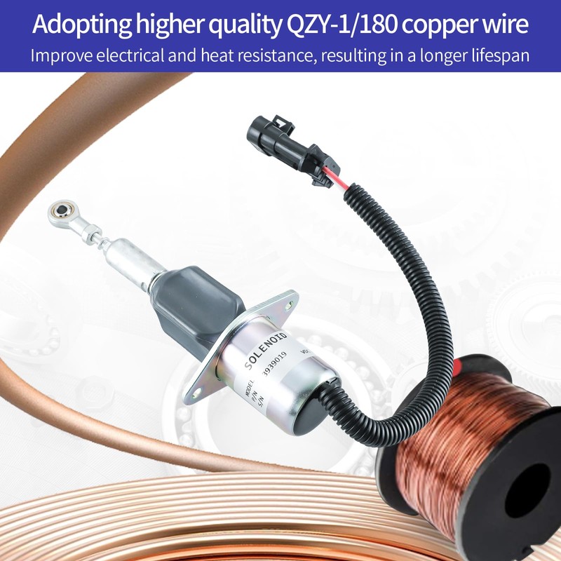 3939019 Fuel Shut Off Solenoid SA-4889-24 for Cummins Engine QSL9.3