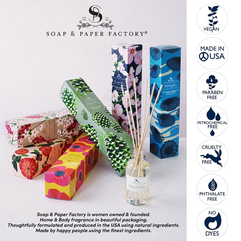 Soap & Paper Factory Roland Pine 3.65 oz Reed Diffuser