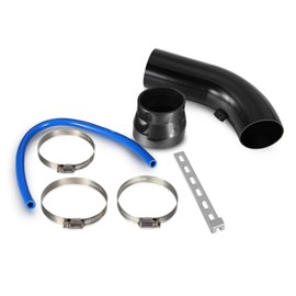 Twilight Garage Aluminum Universal 76mm 3" Car Cold Air Intake Induction Pipe Kit Filter Tube System