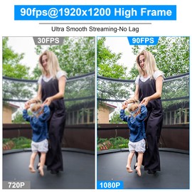 ELP High Speed Wide Angle Global Shutter USB Camera Module for Computer 1080P Mini UVC USB2.0 Webcam Board with 2.1mm Lens AR0234 High Frame 90fps Web PC Camera Board for Laptop Raspberry Pi