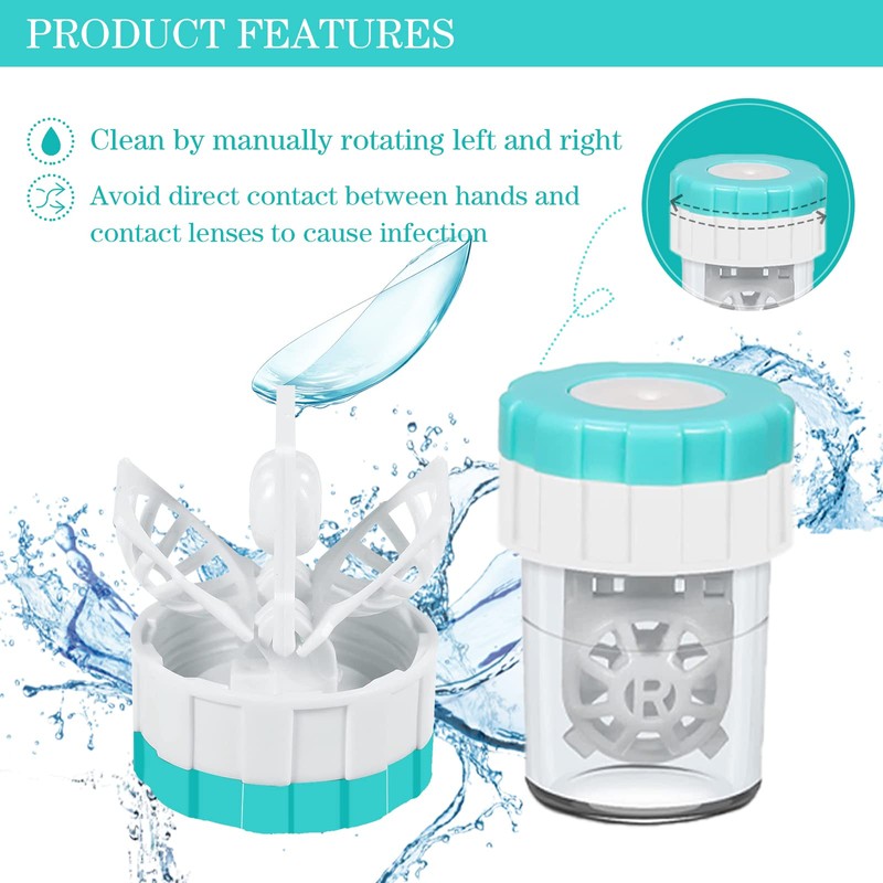2 PCS Contacts Case Cleaner Machines, UpaClaire Daily Vision Care