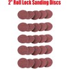 25 Pcs 2" Sanding Discs Quick Change Roll Lock Sandpaper