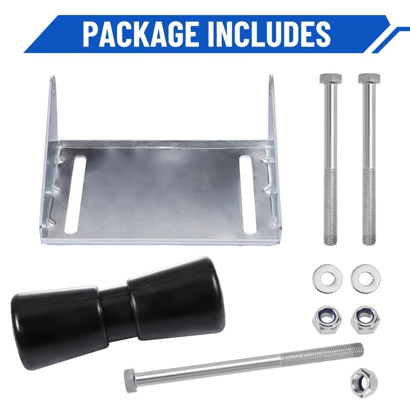 Venussar Boat Trailer Rollers with Brackets 10" Keel Roller Assembly