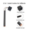 LAKE OF FIRE Square Pool Cue Chalk Holder – 2-in-1