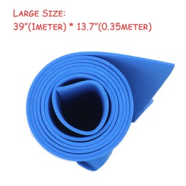 OISAKLD - Hoja de espuma EVA azul de 2 mm a 10 mm, 13.7 x 39 pulgadas, espuma de 74 kg/m³ para cosplay de manualidades modelo de cosplay de 2 mm