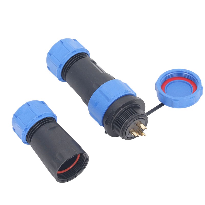 3PCS SP21 3 Pin Aviation Plug Socket IP68 Waterproof Sealing