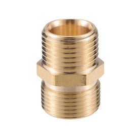 VekAuto Pressure Washer Connector M22x1.5 to G1/2" Adapter Brass Screw Hose Connector Universal for Pressure Washer Quick Coupling Brass Copper
