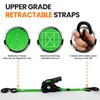 Retractable Ratchet Strap (4 Pack), 1" x 12' Heavy Duty
