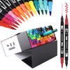 hho-100B 100 Colours Pen Set, Felt Tip Pens, Double-Sided Colouring