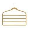 Only Hangers 10-Pack Velvet Touch 4-Tier PantsHanger - Camel