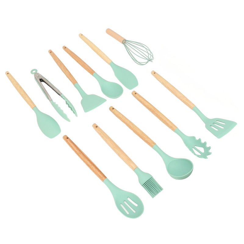 12PCS Kitchen Utensil Set Silicon Cooking Utensils Set with Holder
