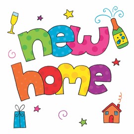Twizler New Home Card - Colourful New Home Card - New House Card - Moving House Card - Housewarming Card - New Flat Card