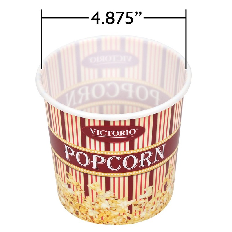 Reusable Plastic Popcorn Bucket - Time for Treats VKP1166 Popcorn