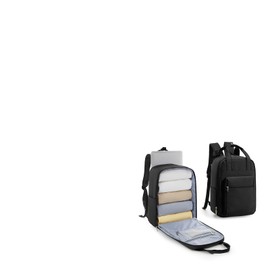 WEPLAN Ryanair Cabin Bags 40x20x25 Underseat Travel Backpack Cabin Size Cabin Bag 45x36x20 New Easyjet Backpack Carry on Backpacks for Airplanes Rucksack for Plane Hand Luggage Women Men,Black S