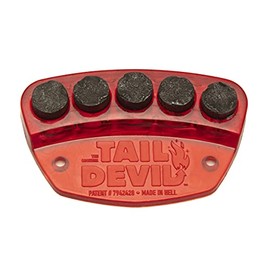 THE ORIGINAL TAIL DEVIL TM SPARK IT UP!, Tail Devil Skateboard Spark Plate, Red