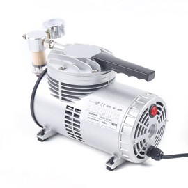 Futchoy Oilless Diaphragm Vacuum Pump 1 / 6HP 20-23L/min 1450/1700r.p.m Oil Free Vacuum Suction Pump for Food Packaging Handicrafts