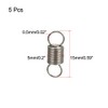 sourcing map Tension Spring Wire Diameter 0.02 Inch AD 0.2