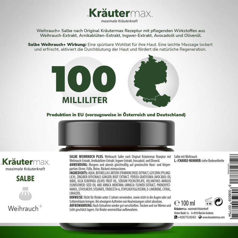 Frankincense Ointment Extra Strong Frankincense Cream High Dose Boswellia 3