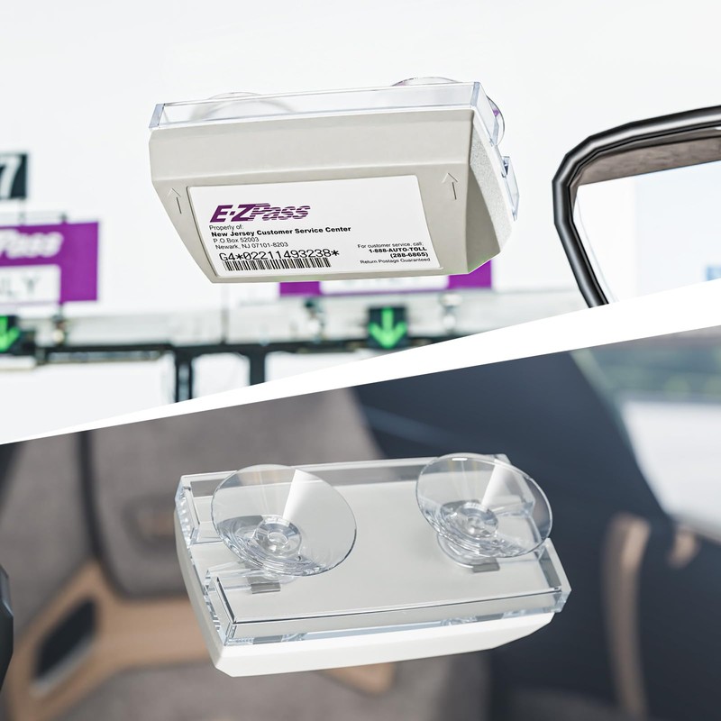 LiftRemote EZ Pass Holder for Windshield Fits All Major, Toll