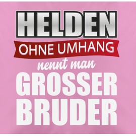 Shirtracer Cushion Cover - Cushion - Hero - Big Brother - White - 50 x 50 cm - Pink - Big bro Large Gift 2024 Great Gifts for Bigger Big + Brother 2023 Large 2025 Larger Size