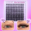 EYDEVRO Cluster Lashes Wispy Individual Eyelashes D Curl Lash Clusters