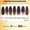 12 Inch Pre-looped Yanky Twist Crochet Hair 8 Packs 30