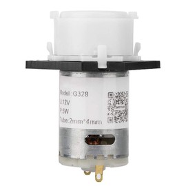 12 V DC Micro Dosing Peristaltic Pump Dosing Head Self-priming Peristaltic Liquid Pump (DIY) 2 x 4 Tubes for Chemical Analysis in Aquarium Laboratory (White)