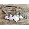 Mother's day, Gift for Her, Bangle bracelet, daughter gift, Mom