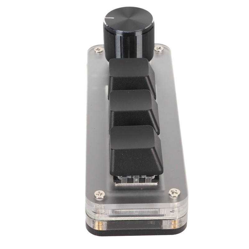 USB Mini 3 Key Keypad with Knob DIY Programmable Type