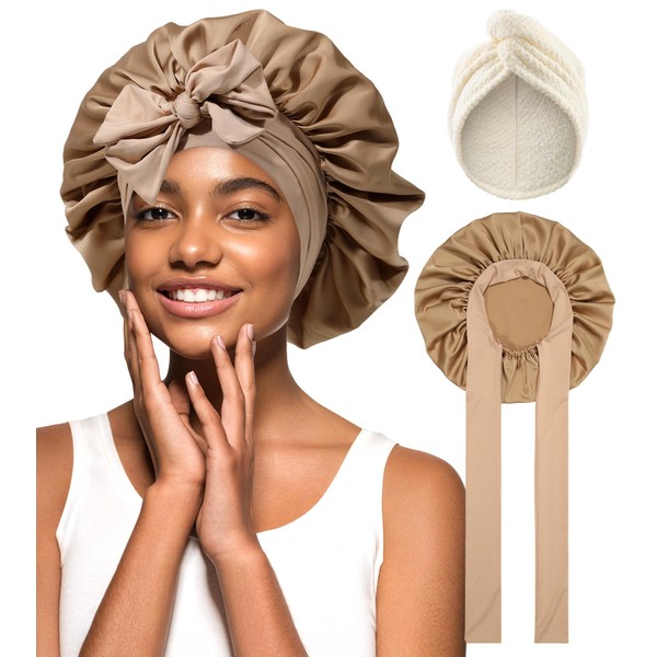 Coubeau Hair cap for the night, sleep cap, silk turban