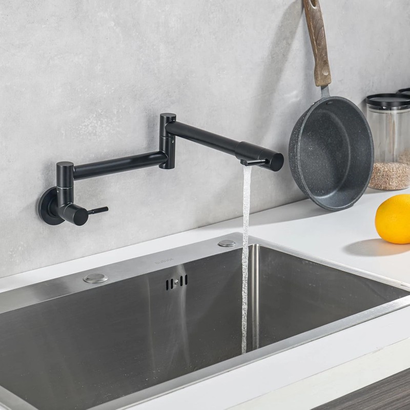 ZTT Stainless Stretchable Double Joint Swing Arm Pot Filler Rotatable