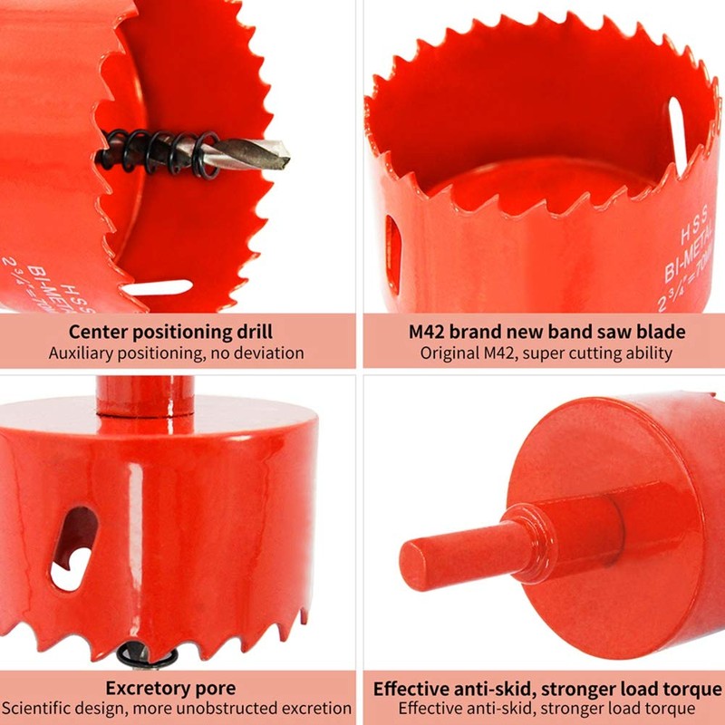 48mm Hole Saw LAIWEI Drill Bit HSS Hole Cutter with