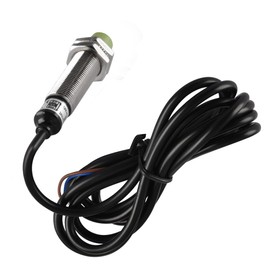 Heschen M12 Inductive Proximity Sensor Switch PR12-4AO Cylindrical Type Detector 4mm AC100-240V 2-Wire NO(Normally Open) CE