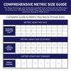 HexSizer Heavy Hex Nut, Bolt & Stud Gauge Tool &