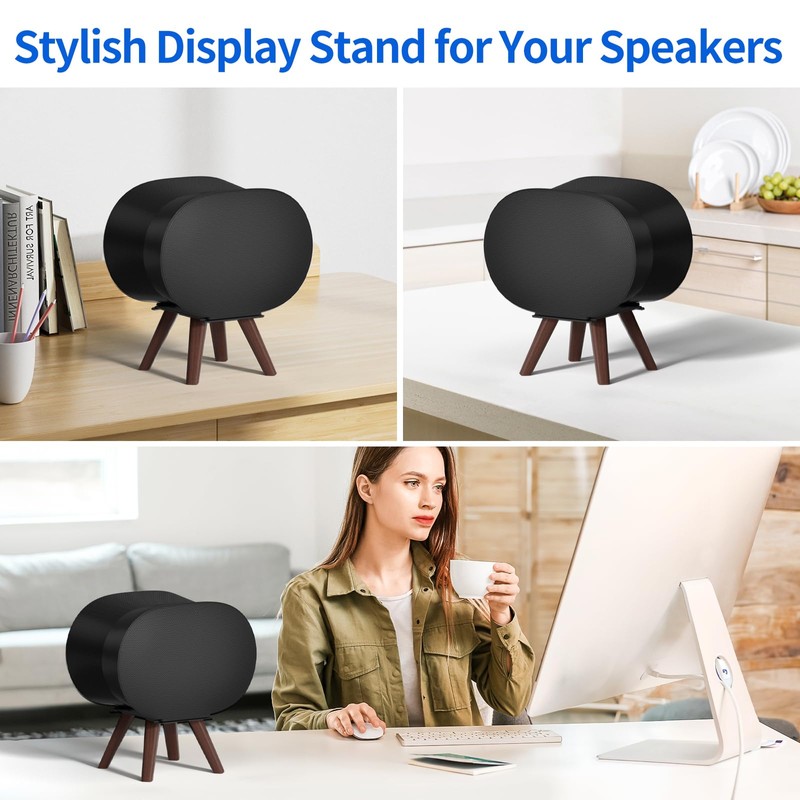 Wooden Table Stand for Sonos Era 300 Space Saving Desktop