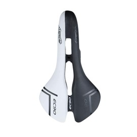 VOANZO Bicycle Seat Comfortable Nylon Fiber Saddle Universal for MTB Road Mountain Bike Cycling Seat (Black and White)