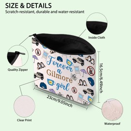 Gilmore TV Show Merchandise Gilmore Inspired Makeup Bag Movie Fandom Gift Lorelai Rory Gilmore Fans Gift (G-Girl C)
