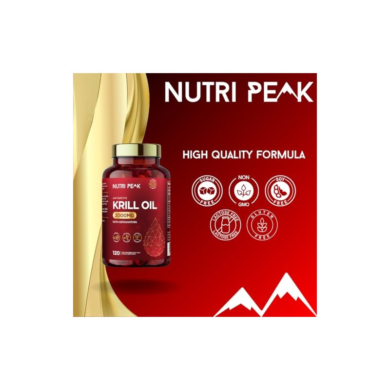 Max Strength Antarctic Krill Oil Softgels | 2000MG | 120