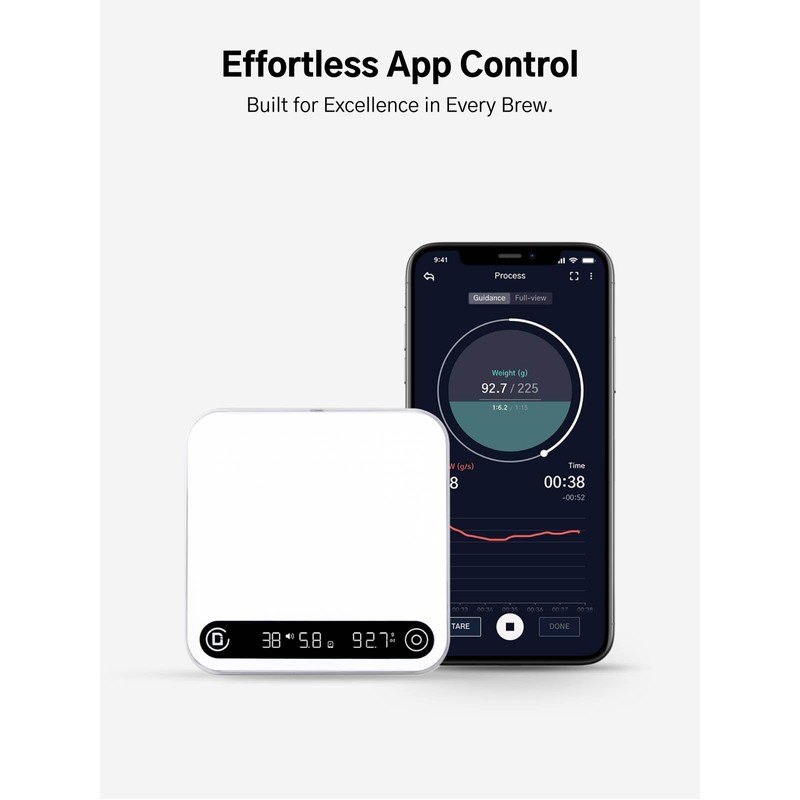 Digital Coffee Scale with Timer and Flow Rate Tracking, 0.1g
