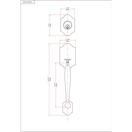 Designers Impressions Valhala Matte Black Handleset with Arlington Interior (We Key Lock Orders Alike for Free)