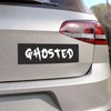 Ghosted Sticker Large 3x9" Fun Graffiti Style Racing Message for