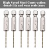 Wjelet 6 Pcs 1/4" Hex Drill Bit Set, 1.5mm High