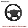 FALVFUN Elastic Stretch Car Steering Wheel Cover, 14.5-15" Leather Non-Slip